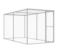 Vidaxl Cat Cage 3X1.5X1.5 M Galvanised Steel