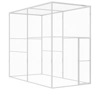 Cat Cage Outdoor Small Animal Pet Cage Galvanised Steel Multi Sizes vidaXL