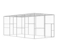 vidaXL Cat Cage 6x3x2.5 m Galvanised Steel