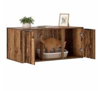 vidaXL Cat Crate Furniture Old Wood 100 x 49 x 45 cm Engineered Wood