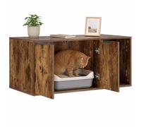 vidaXL Cat Crate Furniture Smoked Oak 100 x 49 x 45 cm Engineered Wood