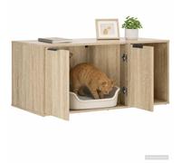 vidaXL Cat Crate Furniture Sonoma Oak 100 x 49 x 45 cm Engineered Wood