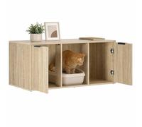 vidaXL Cat Crate Furniture Sonoma Oak 100 x 49 x 45 cm Engineered Wood