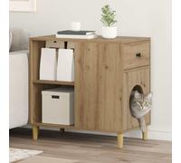 Cat House Engineered Wood Furniture Pet Supplies Indoor Haven Retreat vidaXL