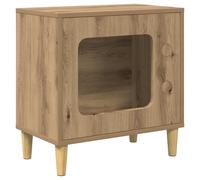 vidaXL Cat House Craft Oak 51 x 30 x 52 cm Wood Composite Living Room Rectangular Modern Stylish Furniture and Decor Increase Comfort and Functionality in Any Room