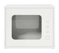 vidaXL Cat House, Glossy White, 51 x 30 x 42 cm, Wood Material, Modern Cat Lounge, Rectangular Cat House, Home Furniture for Indoors, Minimalist Retreat