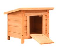 vidaXL Solid Pine & Fir Wood Cat House 50x46x43.5cm Kitten Pet Cabin Furniture