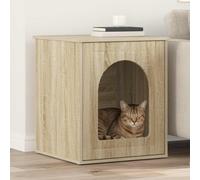 vidaXL Cat House Sonoma 53 x 52 x 62 cm Engineered Wood