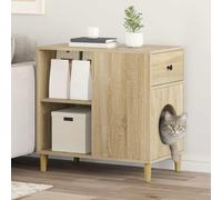 vidaXL Sonoma Cat House, 72 x 42.5 x 70 cm, Wood Material, Living Room, Rectangular, Modern, Bright Rooms, Open Floor Plans, Stylish Furniture, Practical Designs, Cosy Atmosphere