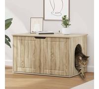 vidaXL Cat House Sonoma 85 x 55 x 50.5 cm Engineered Wood