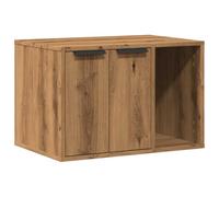 vidaXL Cat Litter Box Enclosure Artisian Oak 60x40x40 cm Engineered Wood