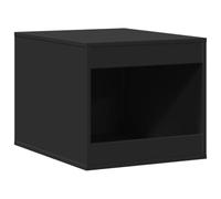 vidaXL Cat Litter Box Enclosure Black 47x59x42 cm Engineered Wood