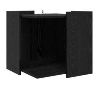 vidaXL Cat Litter Box Enclosure Black Oak Effect 53 x 53 x 51 cm