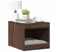 vidaXL Cat Litter Box Enclosure Brown Oak 47x59x42 cm Engineered Wood