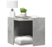 Vidaxl Cat Litter Box Enclosure Concrete Grey 53X53X51 Cm Engineered Wood
