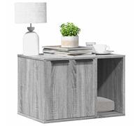 vidaXL Cat Litter Box Enclosure Grey Sonoma 60x40x40 cm Engineered Wood