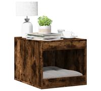 vidaXL Cat Litter Box Enclosure Smoked Oak 47x59x42 cm Engineered Wood