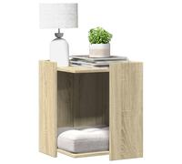 vidaXL Cat Litter Box Enclosure Sonoma Oak 42x42x51 cm Engineered Wood