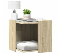 vidaXL Cat Litter Box Enclosure Sonoma Oak 53x53x51 cm Engineered Wood