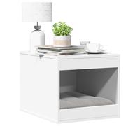 vidaXL Cat Litter Box Enclosure White 47x59x42 cm Engineered Wood