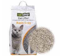 vidaXL Cat Litter with Baby Powder Fragrance Bentonite 20L, clumping cat litter,