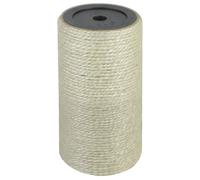 vidaXL Cat Scratching Post 8x15cm 10mm Beige Kitten Scratch Pole Stand Tree