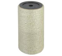 ** vidaXL Cat Scratching Post - Wall Mounted, 8x15cm, Beige, Durable Woven Sisal, Kitten Scratch Pole Stand Tree