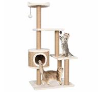 vidaXL Cat Tree with Scratching Post 123cm Seagrass