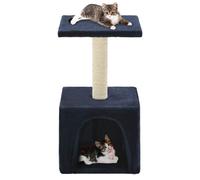 vidaXL Cat Tree with Sisal Scratching Post 55 cm Dark Blue