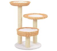 Vidaxl Cat Tree With Sisal Scratching Post Natural Willow Wood