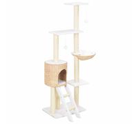 vidaXL Cat Tree with Sisal Scratching Post Viewing Relaxing Platform Kitty Play