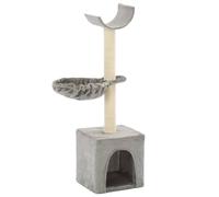vidaXL Cat Tree with Sisal Scratching Posts 105 cm Grey