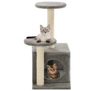 vidaXL Cat Tree with Sisal Scratching Posts 60 cm Grey