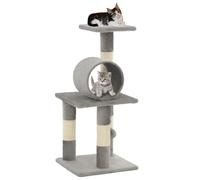 vidaXL Cat Tree w/ Sisal Scratch Posts 65cm Grey, Grey