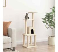 vidaXL Cat Tree with Sisal Scratching Posts Cream 105 cm NEW