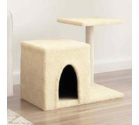vidaXL Cat Tree with Sisal Scratching Posts Cream 50.5 cm UK