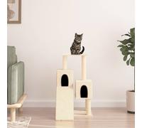vidaXL Cat Tree w/ Sisal Scratching Posts Cream 82cm, Cream