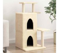vidaXL Cat Tree with Sisal Scratching Posts Cream 97 cm UK