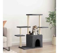 vidaXL Cat Tree with Sisal Scratching Posts Dark Grey 97.5 cm