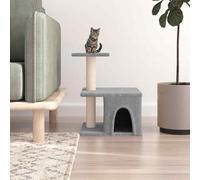 vidaXL Cat Tree with Sisal Scratching Posts Light Grey 48cm
