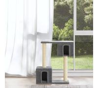 vidaXL Cat Tree with Sisal Scratching Posts Light Grey 60 cm