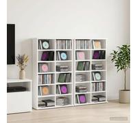 VidaXL CD Cabinet 2 Pcs White 60 X 17 X 92 Cm Engineered Wood
