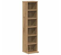 vidaXL CD Cabinet Artisan Oak 21x20x88 cm Engineered Wood, CD storage unit, CD storage cabinet, CD storage furniture, shelf cabinet, CD shelf
