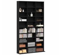 CD Cabinet Black Oak 101 x 23 x 177.5 cm Engineered Wood