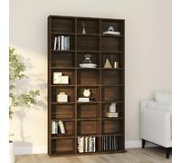Vidaxl Cd Cabinet Brown Oak 102X23X177.5 Cm Engineered Wood