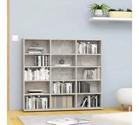 Vidaxl Cd Cabinet Concrete Grey 100X23X89.5 Cm Engineered Wood Cd Cabinets
