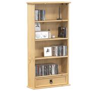 vidaXL CD Cabinet Corona 52x17.5x103 cm Solid Wood Pine