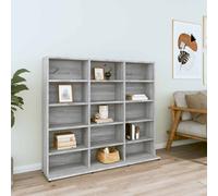 vidaXL CD Cabinet Grey Sonoma 100x23x89.5 cm Engineered Wood