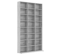 vidaXL Grey Sonoma Engineered Wood CD Cabinet - Multifunctional Storage Unit for Living Room, Office, or Bedroom