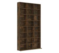 Vidaxl Cd Cabinet Smoked Oak 102X23X177.5 Cm Engineered Wood